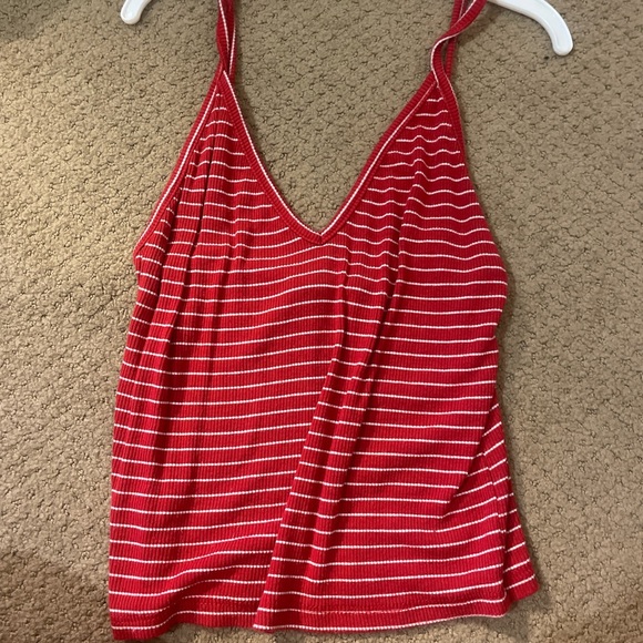 brandy melville red and white tank - Picture 1 of 2